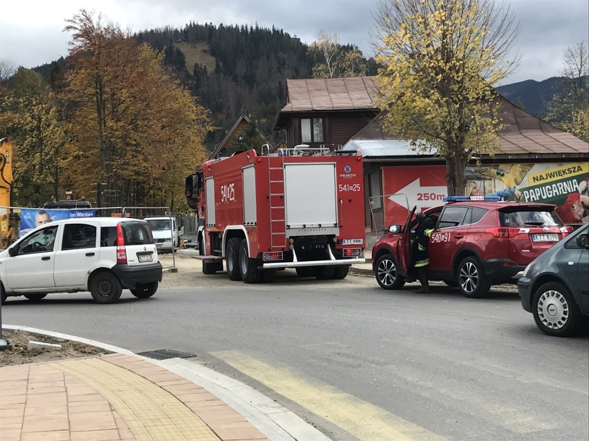 Zakopane. Rozszczelniła się rura z gazem. Zamknęli skrzyżowanie 