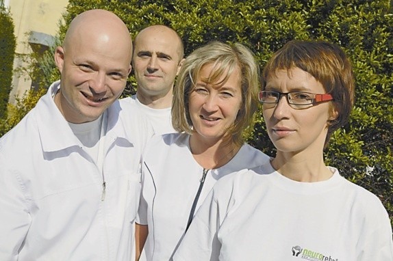 Grzegorz Biliński, Jacek Soboń, Małgorzata Bilińska i Małgorzata Fuchs - prywatnie przyjaciele, zawodowo - partnerzy w biznesie. (fot. Daniel Polak)