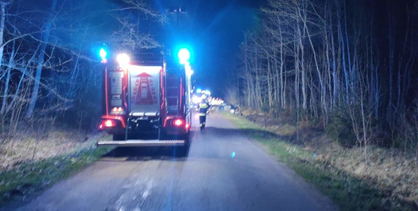 Wypadek w Białogórzynie. Jedna osoba trafiła do szpitala