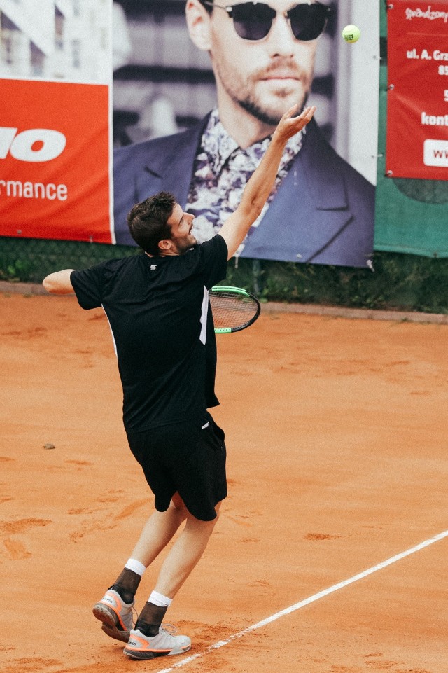 20.08.2017 bydgoszcz sport tenis ziemny final itf futures bydgoszcz centrum cup mats moraing niemcy aleksandar vukic australia fot: filip kowalkowski/polska press