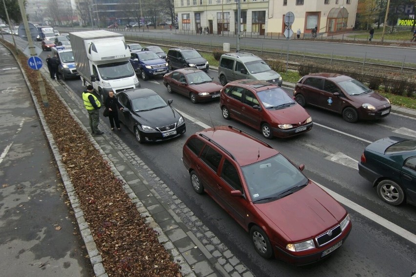 Wrocław, wypadek skody z fotoradarem straży miejskiej