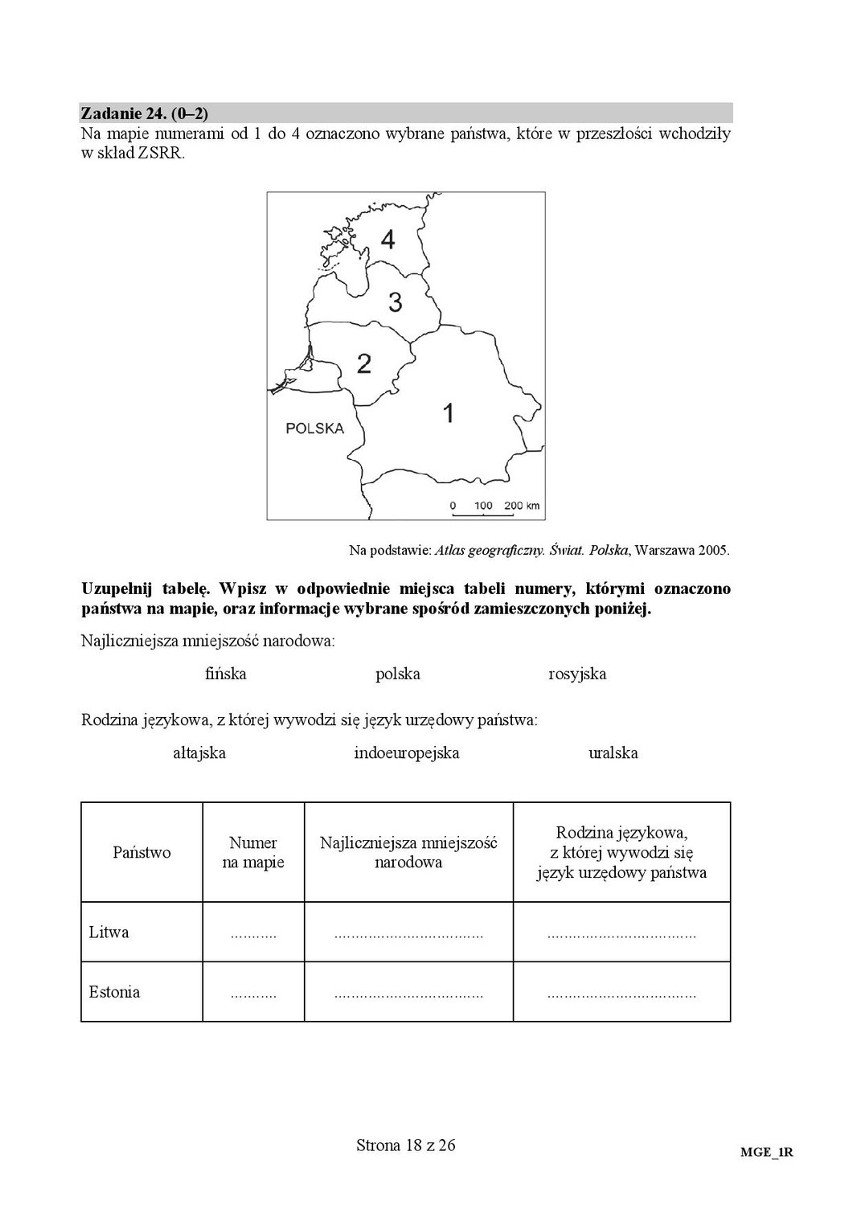 Matura 2016: GEOGRAFIA rozszerzona [ODPOWIEDZI, ARKUSZ CKE]