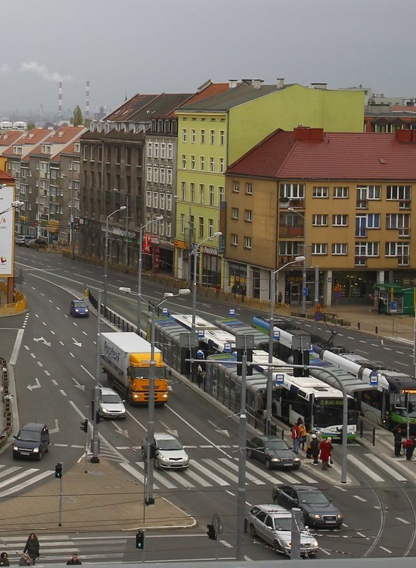 Korek na ul. Wyszyńskiego w Szczecinie