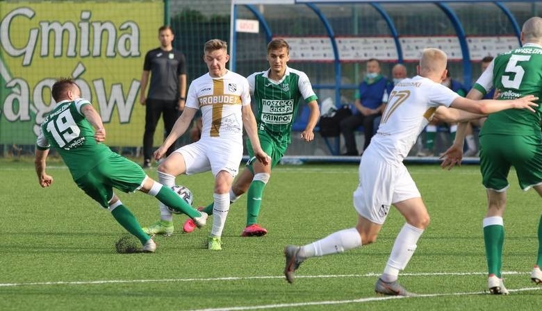 3 liga. Popis Kacpra Rogozińskiego. ŁKS Probudex Łagów pokonał Orlęta Radzyń Podlaski 4:1. Kibice nie obejrzeli tego spotkania