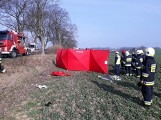 Tragiczny wypadek w Gorzędzieju, w gm. Subkowy 30.03.2019. Zginął kierowca [ZDJĘCIA] 