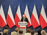 Jarosław Kaczyński we Wrocławiu. O zimie, reparacjach, polityce Niemiec i opozycji