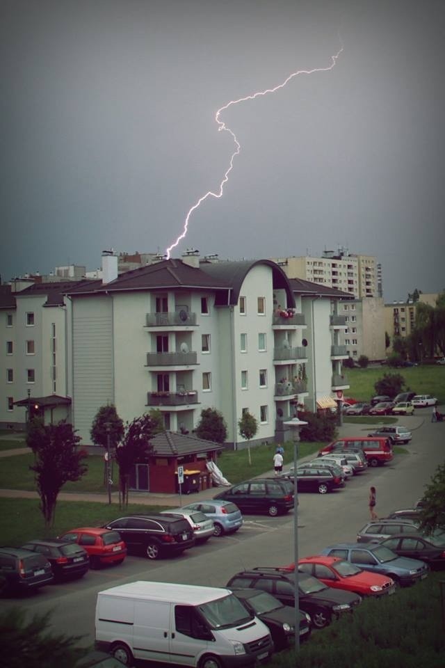 Burza nad Opolem (osiedla Malinka).