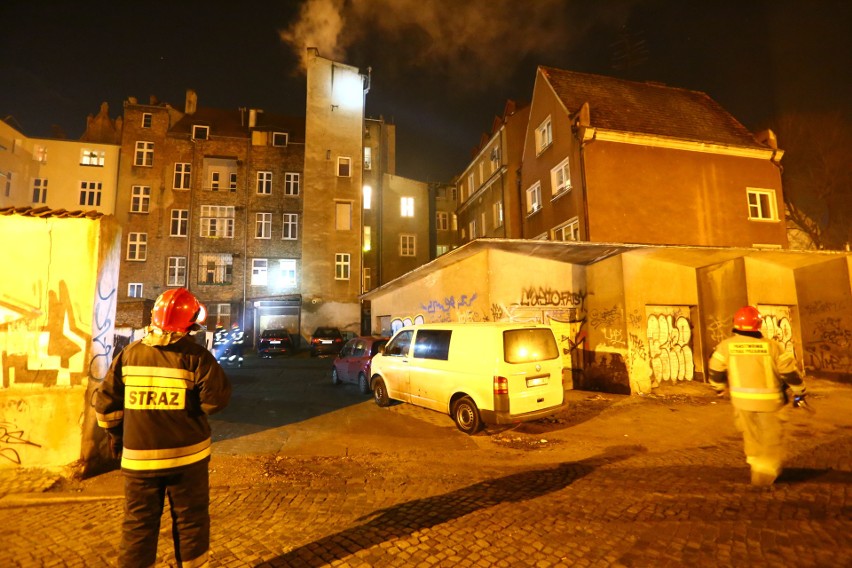 Pożar przy ulicy Lawendowej w Gdańsku, 16.03.2020