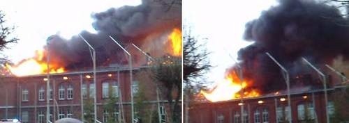 Pożar szkoły w Sianowie