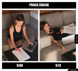 Koronawirus i praca zdalna MEMY