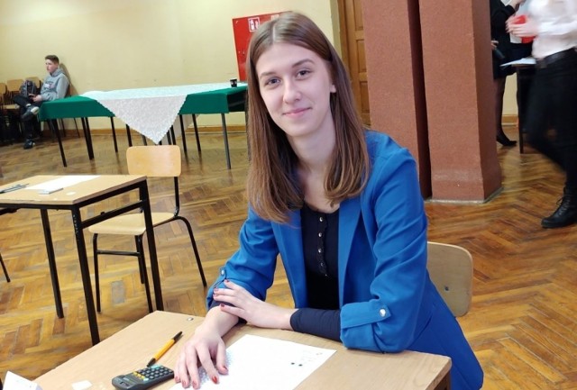 Anna Witkowska, uczennica Zespołu Szkół numer 1 w Opatowie.