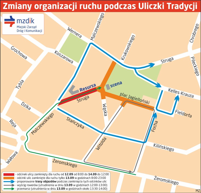 Rusza Uliczka Tradycji w Radomiu. Są zmiany w organizacji ruchu i objazdy (mapa)