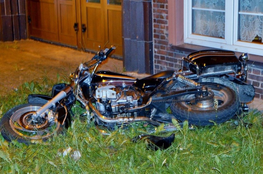 W niedzielę wieczorem pijany kierowca motocykla spowodował...