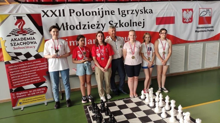 XXII Polonijne Igrzyska Młodzieży Szkolnej. Młodzież z Andrzejewa zajęła 1. miejsce w szachach! 29.06.2022