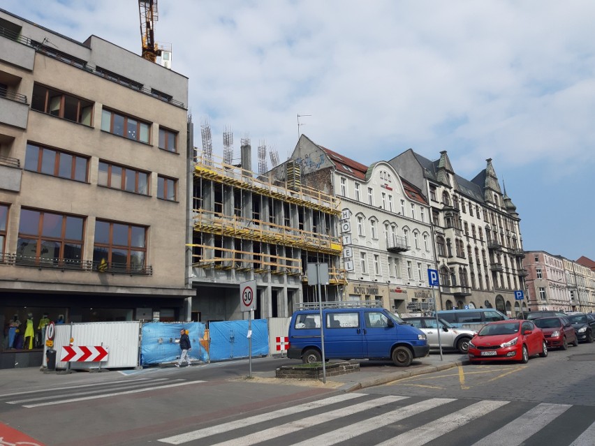 Trwa rozbudowa hotelu Diament w Katowicach