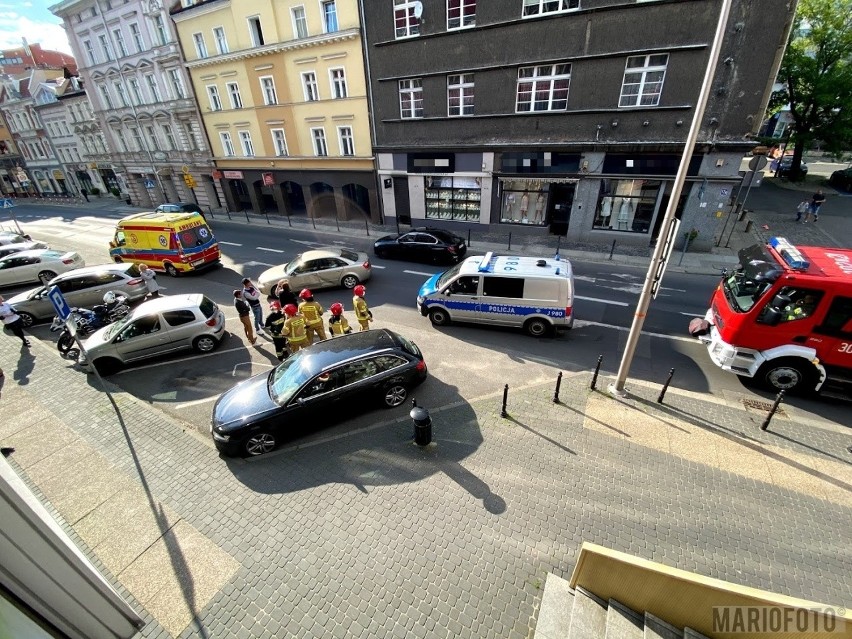 Wypadek na ulicy Ozimskiej w Opolu.