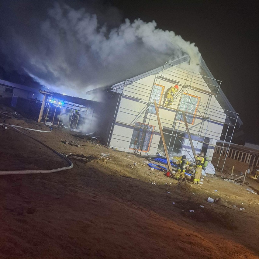 Pożar domu w miejscowości Jaworówka