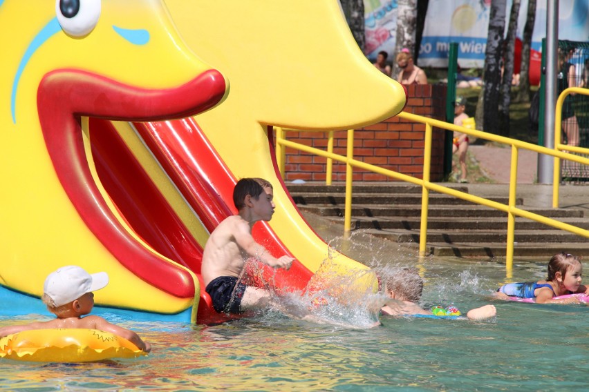 Aqua aerobik i inne atrakcje Kąpieliska Leśnego w Gliwicach ZDJĘCIA