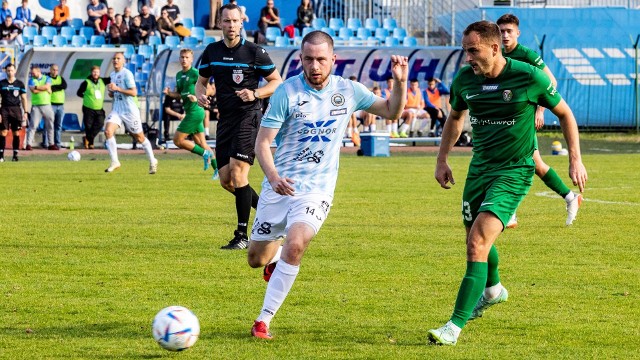 Patryk Serafin jesienią zagrał w 18 meczach Hutnika w II lidze