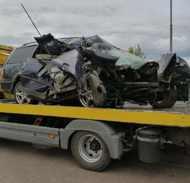 Kierowca passata był jedynym poszkodowanym wypadku, który miał miejsce koło Gubina.