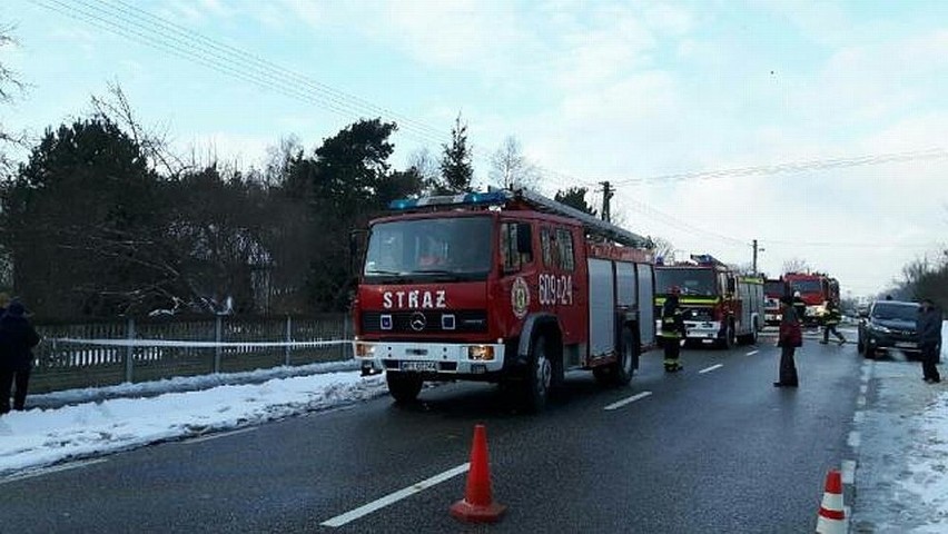 Pożar w Dryni koło Gielniowa. Nie żyją dwie osoby.