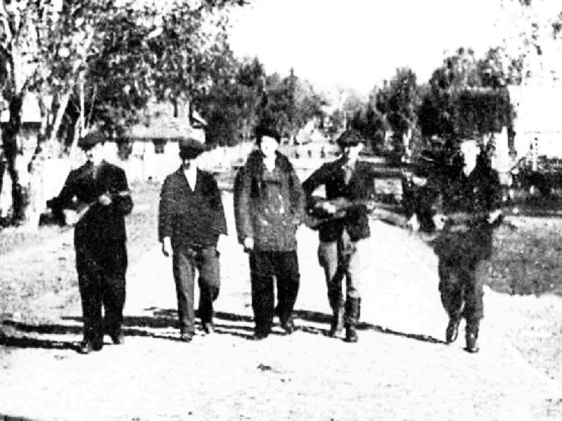Muzykanci ze wsi Górne - zdjęcie z 1939 roku