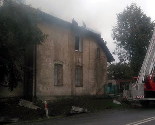 Pożar w Wilkowie w gminie Błędów. Akcja gaśnicza trwała 9,5...