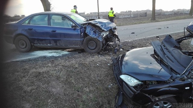 Wypadek na drodze krajowej 42 w Faustiance.