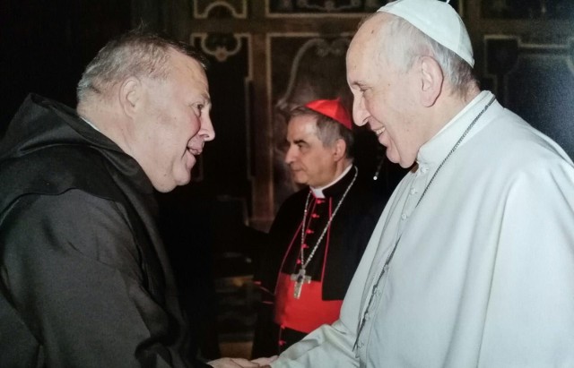 Ojciec Szczepan Praśkiewicz kilka dni temu spotkał się z papieżem Franciszkiem i już wtedy złożył mu urodzinowe życzenia.