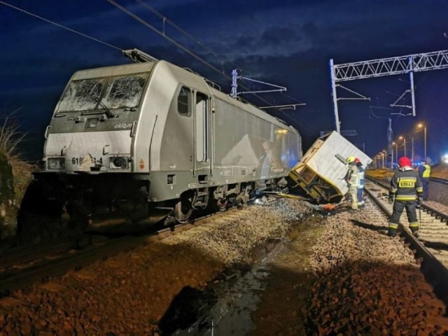 Wypadek kolejowy w Szymankowie.