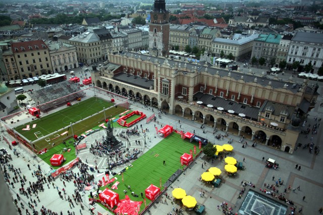 Przygotowania do Coca-Cola Cup w Krakowie.