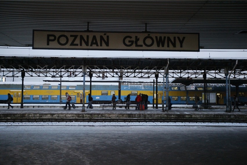 Dworzec Poznań Główny.