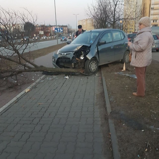 Na razie nie wiadomo dlaczego kierowca zjechał z drogi i uderzył w drzewo.