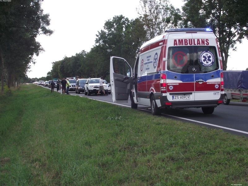 Wypadek koło Płotów