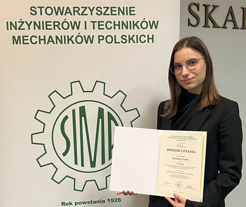 Michalina Zając - autorka nagrodzonej pracy dyplomowej