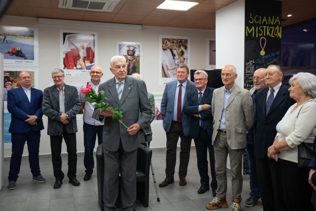 Uroczystości w Galerii Sportu Bydgoskiego z okazji 90. urodzin najstarszego bydgoskiego olimpijczyka Alfonsa Niklasa.