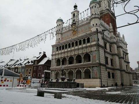 Zima znowu zawitała do Poznania! Obfite opady śniegu w nocy...