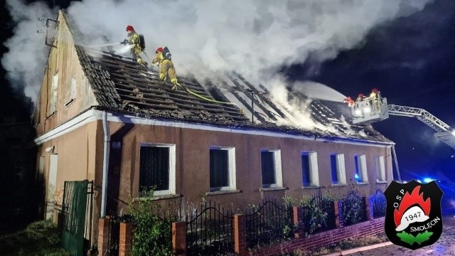 Dom rodziny z Siadła Dolnego spłonął w pożarze w nocy 24 września 2023 roku