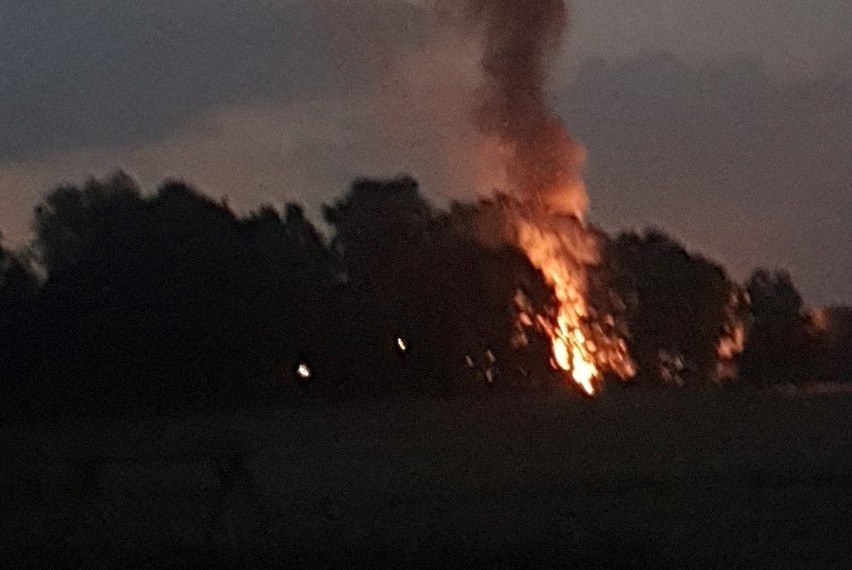 Pożar domu w Wilamowicach....