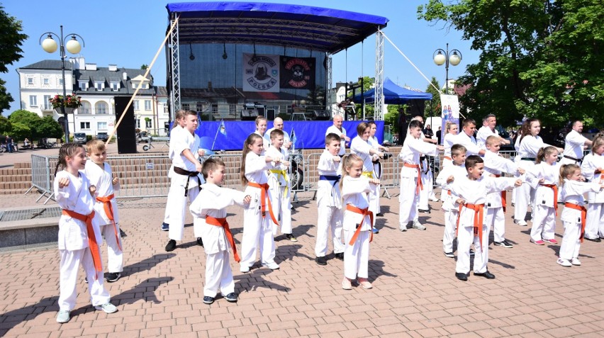 Karate na Rynku w Tarnobrzegu. Pokaz dzieci i dorosłych zrobił wrażenie na widzach. Zobacz zdjęcia  