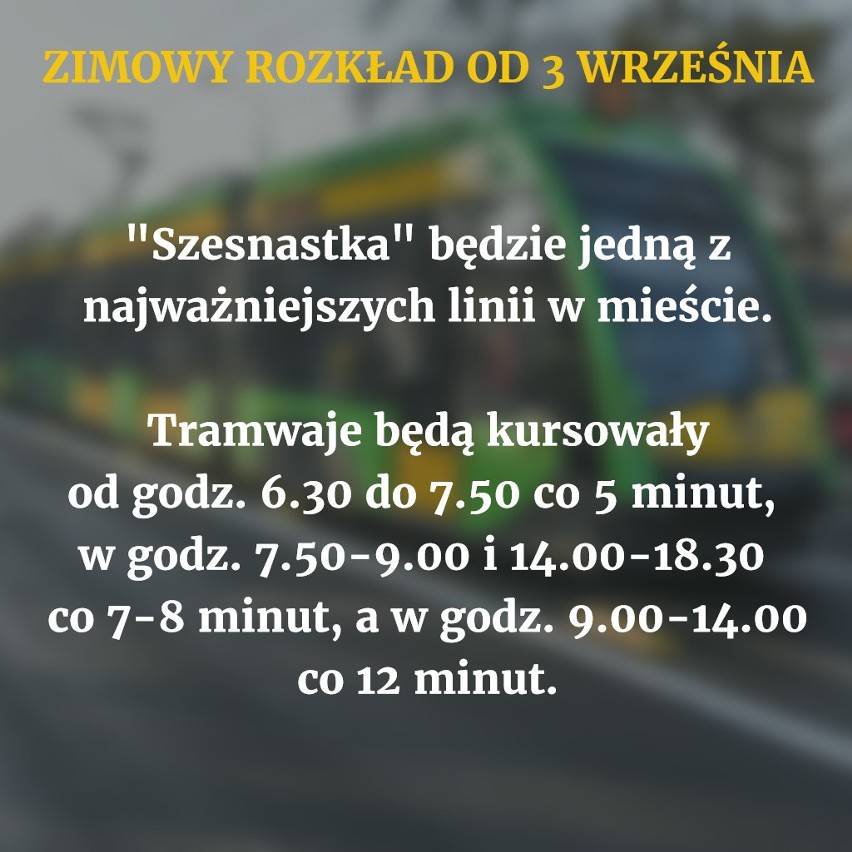 3 września w poznańskiej komunikacji miejskiej wraca zimowy...