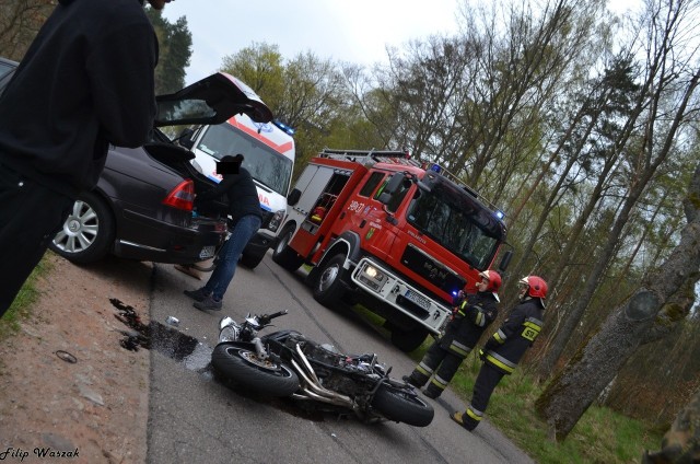 Tragiczny wypadek koło Kuleszewa. Zginął 26-letni motocyklista.