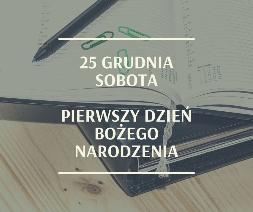 Dni wolne od szkoły i pracy grudzień 2021....