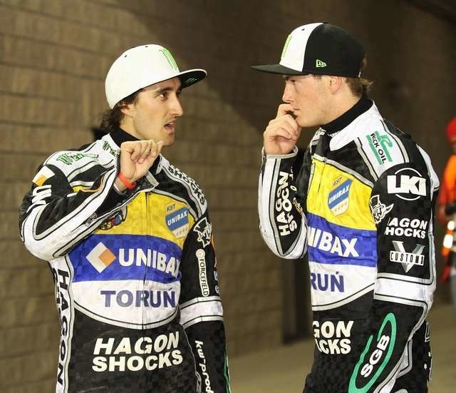 Darcy Ward (z prawej) wciąż jest w formie. Tego samego nie może powiedzieć o swojej dyspozycji Chris Holder (z lewej)