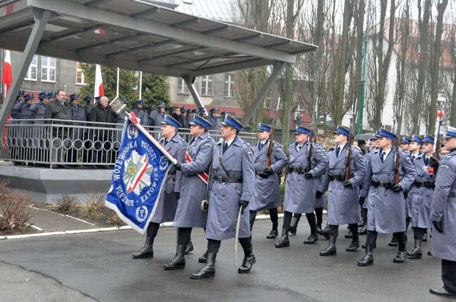 Ślubowanie nowych policjantów w Katowicach