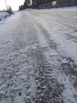 Kierowca: droga z Boguchwały do Niechobrza jak lodowisko