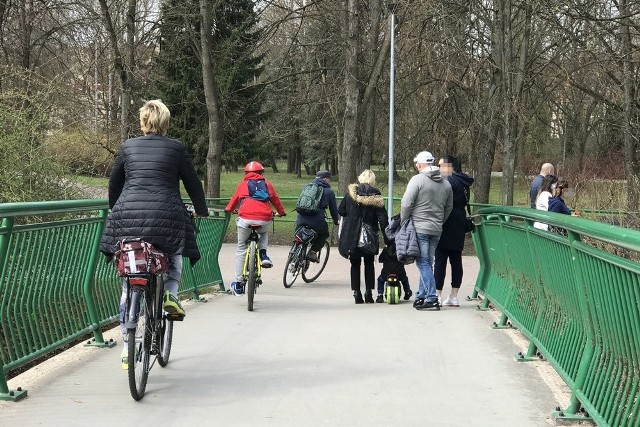 Słupski Park Kultury i Wypoczynku, 18 kwietnia 2021.