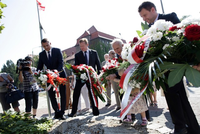 31 sierpnia 2015. Uroczystości na Skwerze Solidarności w Opolu.