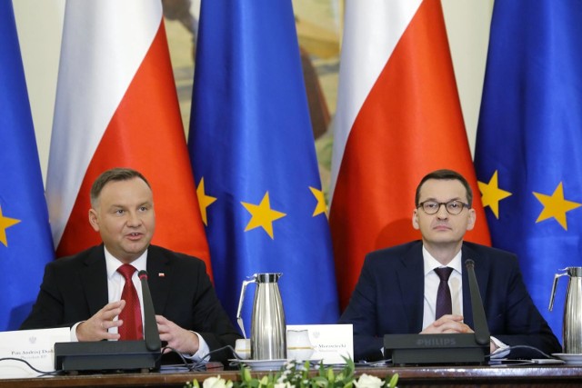 07.01.2020 warszawa posiedzenie rady gabinetowej n/z andrzej duda , mateusz morawiecki fot. adam jankowski / polska press