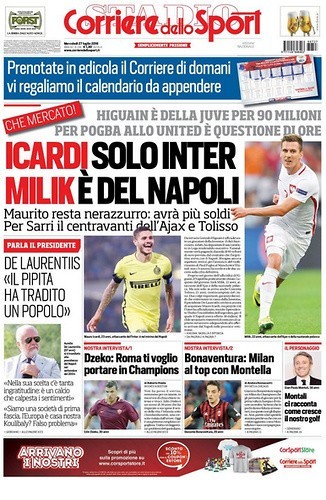 Włoska prasa potwierdza - będzie transfer Milika! Rekordowa suma